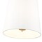 Z-Lite Weston Pendant, 3-Light, 13 In.W x 13 In.H, Modern Gold/White Linen 3501P13-MGLD - alternate 5